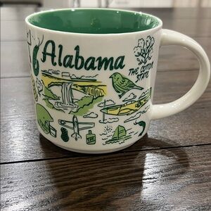 Starbucks Alabama Mug - Green and White
